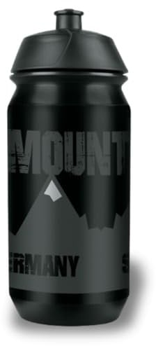 SKS GERMANY MOUNTAIN BOTTLE SMALL Gourde de 500 ml au design Mountain (accessoire de vélo pour tous les porte-bidons courants, valve push-pull anti-fuite, forme ergonomique, bouchon amovible)