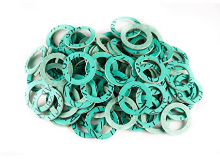KINETICS LINE Fiber Flachdichtung 1 Zoll Spezial (30 x 21 x 2 mm) 100 Stück Sanitär, Heizung, Klima, Lüftung, Rohrleitungs und Garten (bis zu 180°C)