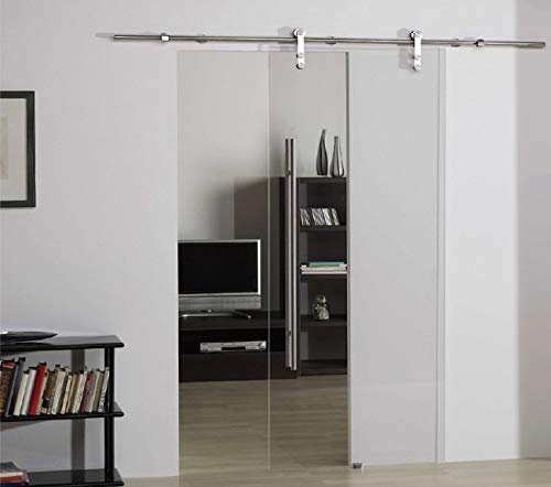 Glasschiebetür System Edelstahl Schiebetür