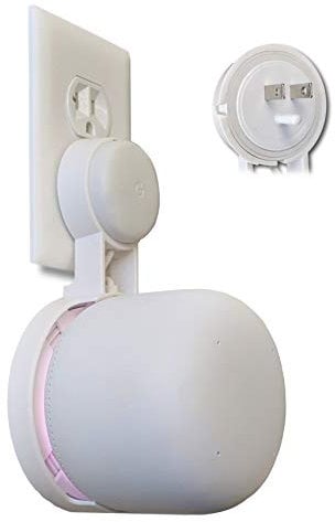 Nest WiFi Point Genie: The Simplest Lowest Profile Outlet Holder Mount for Google Nest WiFi Point | Reinforced Support | Great Sound | Open Access | No Messy Screws! (1-Pack)