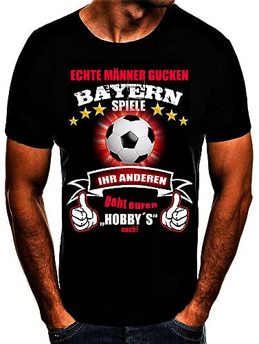 Bayern Fussball Stadt T-Shirt (XXL) Schwarz