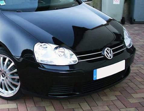 Luxyline Bacchetta per griglia superiore cromata compatibile VW Golf 5