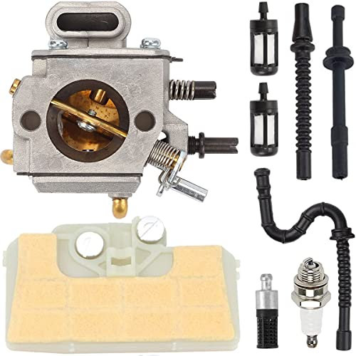 ZAMDOE Kit carburatore per STIHL MS290 MS310 MS390 029 039 motosega, sostituisce # 1128 120 0625, con filtro dell'aria Condotto del carburante Condotto dell'olio Candela