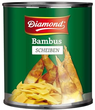 DIAMOND Bambusscheiben, eingelegtes Asia Gemüse im Glas, geeignet für Wok-Gerichte, low carb - 1 x 2,84 kg