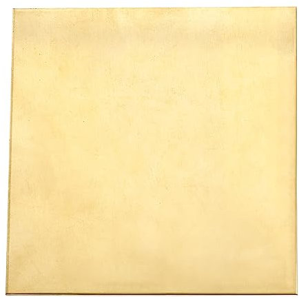 DTGN 150x150x1mm(LxWxT) Brass Sheets - 1Pack - Good for Making Machinery Parts - Metal Brass Plates