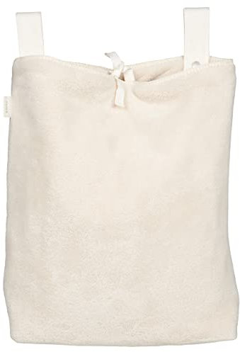 Koeka Tasche Beutel Für Laufgitter - Spielzeug Beutel -Aufräumsack - Babybetttasche - Malmo - Weicher Teddy - Weiß - Einheitsgröße