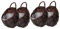 Cabilock 4 Pz Cesto Di Fiori in Rattan Da Appendere Alla Parete Cestini Per Fioriere Intrecciati Sospesi Vasi Per Piante Da Vaso Per Piante Sospeso Conico Di Legno Da Donna Fioriera