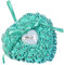 Wambere Hochzeit Ringkissen,Ringkissen Gastgeschenk Ringkasten Hochzeit Ringbox Hochzeitsringkissen,romantische Rosen-Herzform, Hochzeits-Ringkissen, Geschenk-Halter, Deko,18x19cm,Blau