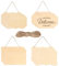 12 Stück Unfertiges holzschild,Hängendes Holzschild mit 2 Löchern und Juteseil Blanko Holzschilder Rechteckiges Hängendes Holzschild zum Aufhängen DIY Basteln,Brandmalerei, Malen, Schreiben,Dekorieren