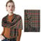 Vegena Schal Damen - Schal Kariert, Damen Schal mit Fransen, Warmer Schal Weiches Halstuch, Herbst Winter Kaschmir Schal Damenschal, Tartan Schultertuch für Damen Herren(Grün)