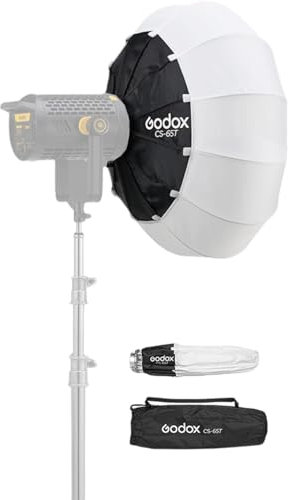 Godox CS-65T 65 cm/25,6 Zoll Schnellwechsel-Laternen-Softbox, Quick Faltbare Softbox mit Standard-Bowen-Halterung für Fotografie, Studio, Fotografie, Porträt, Live-Stream,Speedlite, Studio Flash