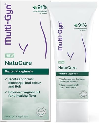 Multi-Gyn NatuCare für bakterielle Vaginose – für bakterielle Infektionen im Intimbereich – Lindert Geruch, Ausfluss, Intimgel mit Milchsäure zur Wiederherstellung der Flora – 40 ml Gel + Applikator