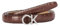 Calvin Klein Damen CK Thin Belt 1.5CM K60K612390 Fester Gürtel, Braun (Cioccolate Lab Croco), 80