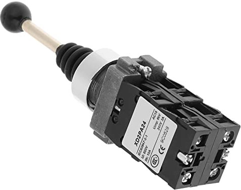 ZAWELIYO 4 Position Joystick Controllers Spring Return Switch, Control Replacement Black, for AC 50 HZ Circuit with 0-380V/0-220V