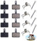 4X Fahrrad Scheibenbremsbeläge, High Performance Bremsbeläge Disc Brake Pads und Spring für Mountainbike Scheibenbremse, Resin Bremsbelag, Bike Beläge für M525 M495 M475 M465 C501