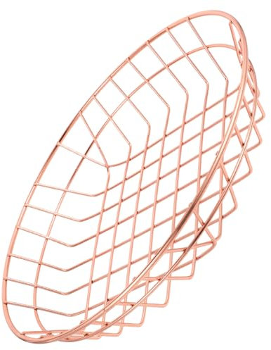 TOPBATHY Fruits Basket Picnic Basket Utensil Fork Basket Desktop French Fries Containers Pantry Baskets Fried Chicken Baskets French Fries Storage Basket Bread Container Large Iron Basket