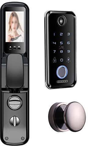 Fingerprint Lock Double Door Home Villa Anti-Theft Door Code Lock