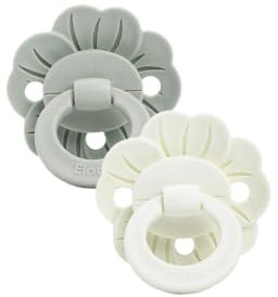 Elodie Details Binky Bloom Duo- Mineral Green/Vanilla White