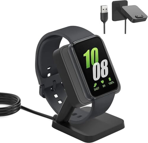 Cuifati Uhrenladegerät für Fit 3, Magnetische Kabellose Ladestation mit USB-Kabel, Tragbar, Effizient, Sicher, Smartwatch-Ladestation, Ersatz für Fit 3