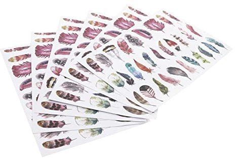 BELLIFFY 6blätter Selbstklebende Handlettering Sticker Für Scrapbooking Und Dekoration Albumaufkleber Mit Handgezeichneten Mustern Für Notizbücher Und Journaling