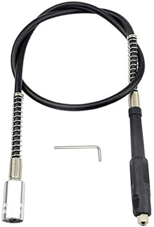 Eje de extensión de taladro flexible con portabrocas sin llave, accesorio adaptador de eje flexible, para herramienta de amoladora giratoria, brocas de amoladora y accesorio de amoladora eléctrica