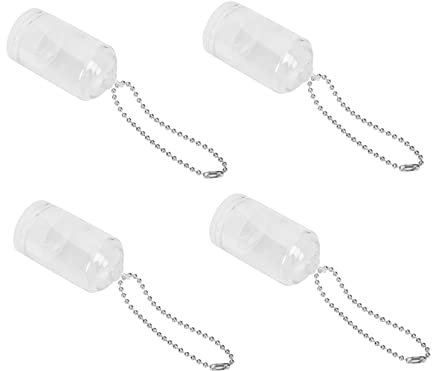 Yardwe Lot De 5 Mini Porte-clés en Forme De en Verre pour Bonsaï Pendentif pour Mini Terrarium Flacon Bouteille