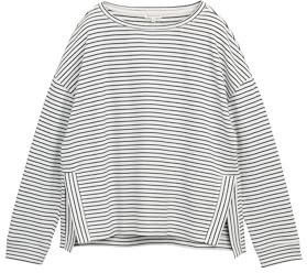 TOM TAILOR Damen 1047719 Sweatshirt mit Streifenmuster