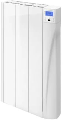 345mm (W) x 575mm (H) - White Touch Electric Ceramic Core Radiator (Almera) - 500 Watts - Depth 98mm - Heats Up To 4-5m²