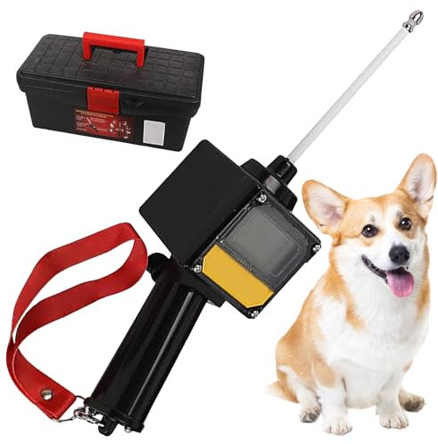 Lpsdssre Ovulationstester für Hunde, 5,1 cm Schwangerschaftstester mit magnetischer Sonde, Hundezuchtzubehör mit Umhängeband, wasserdicht, batteriebetrieben für Planung der Paarung