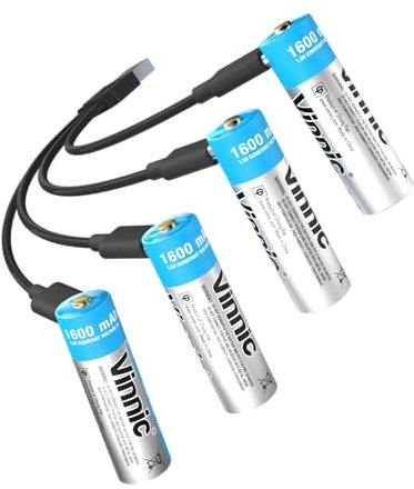 Vinnic Rechargeable Akku AA USB Type-C 4pcs - Akku (VPRB-UC2A-4PC)