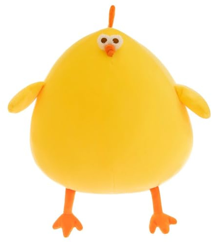 AQCQDQ Kuscheltier Küken, Süßes Pummelige Hühner Plüsch, Kleines Gelbes Küken-Kissen, zum Kuscheln und Spielen, für MäDchen Und Jungen (45 cm,Gelb)