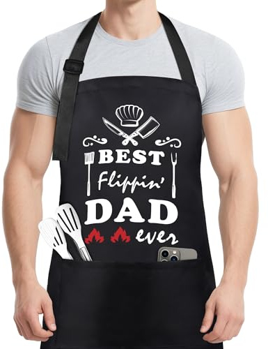 Nidoul Grill Aprons for Men, Grill Apron for Men Funny Aprons Professional Dad Apron for Grilling BBQ Cooking Kitchen, Birthday Funny Father’s Day