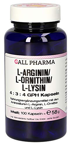 Gall Pharma L-Arginin / L-Ornithin / L-Lysin 4:3:4 GPH Kapseln, 100 Kapseln