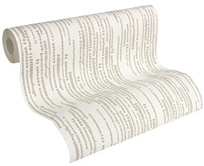 Esprit Home Vliestapete Artisan Fall Tapete Streifentapete 10,05 m x 0,53 m braun creme Made in Germany 302861 30286-1