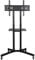 Yaheetech TV Ständer rollbar, mobiler TV Bodenständer, TV Standfuß für Fernseher 32-75 Zoll, höhenverstellbarer Fernsehstand mit Doppelstangen & Ablage, Max. VESA 600 x 400 mm