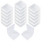 Goodma 18 Pieces Square Empty Mini Clear Plastic Organizer Storage Box Containers with Hinged Lids for Small Items and Other Craft Projects (65 x 65 x 35 mm)