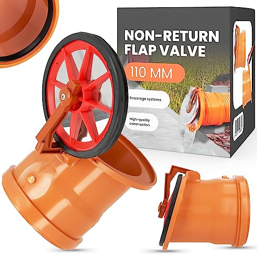 Pendelklappe Endklappe Rohrklappe 110mm Froschklappe Auslaufstück Rückstauklappe Rückflussverhinderer Abflussrohrende Leitungsendklappe Kanalisationsrohre Rohrklappe Endstück Rattenstop Abwasserrohre