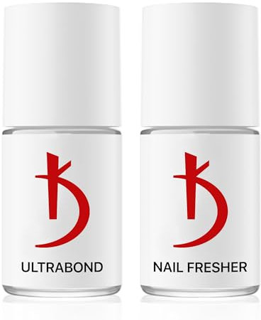 K Professional Primer für Gelnägel und Dehydrator für Nägel - Set 2 * 15 ml - Acid Free Bonding Nail Primer and Dehydrate - Air Dry Set fur UV Nagellack Acrylnägel