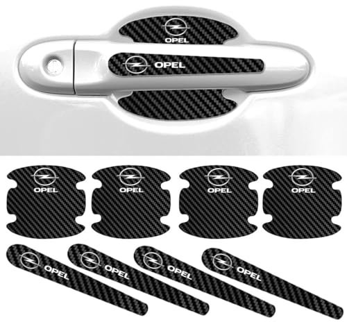 YYBCDSA 8 Stück Auto Türgriff Schutz Aufkleber für Opel Astra j h g Insignia Mokka Corsa d Vectra,türgriff Schutz Auto,lackschutzfolien-Set für autotür-griffmulden