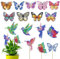 Lymshine 16 Stück Diamond Painting Schmetterling und Vögel - Diamant Painting Schmetterlinge Frühling Gartenstecker 3D Diamond Painting Butterfly Diamond Art Kits für Gartendekoration…
