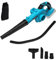 Akku-Laubbläser, 2-in-1-Laubbläser kompatibel mit Makita 21 V, Luftstaubsauger mit Digitalanzeige, 5-Gang-Steuerung, Gebläse zum Fegen und Staubsaugen von Blättern (ohne Akku)