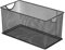 SiaBiced Aufbewahrungsbox Aufbewahrungskorb, Metallkorb, 27 x 14 x 15 cm, Aufbewahrungs-Organisationskorb, Aufbewahrungsbehälter mit offenem Netz für Schrank, Arbeitsplatte, Bad, Schwarz