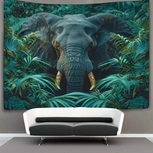 JDDEISKKE 3D Druck Jungle Animals Wandteppiche Poster Ornament Wandbehang Wandteppich Raumteiler Vorhang Für Schlafzimmer Wohnzimmer Wohnkultur Tapisserie 70cmx100cm