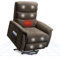 FLEXISPOT Relaxsessel, Aufstehsessel mit versteckter Becherhalter & Armlehnen-Aufbewahrung, Massagesessel mit Heizungfunktion im Wohnzimmer, Fernsehsessel, Liegesessel mit USB (Braun)