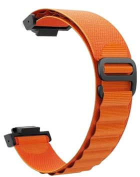 Cinturino da 16mm adatto for Casio G-SHOCK GA-110 800 2100 GD100 120 G8900 5600 GW-M5610 6900 GLS-8900 Cinturino for orologio Alpine Loop Fascia in nylon(Orange)