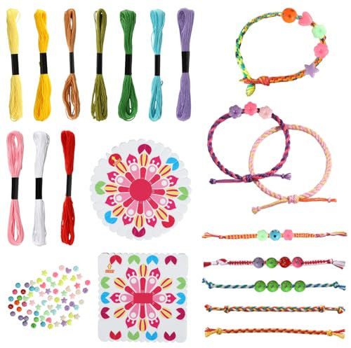 RMIVEGLIA Armbänder selber machen Set für Kinder – buntes Loom Bänder Set mit Anleitung, kreatives Bracelet Making Kit als Geschenk für Mädchen, ideal für Armbänder selber machen Kinder.