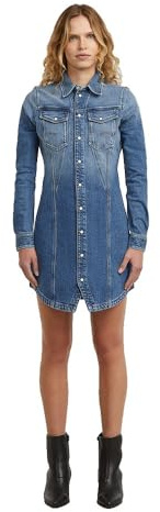 G-STAR RAW Pitched Hem Shirt Dress ls wmn
