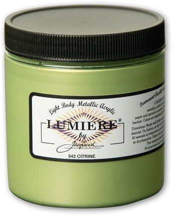 Jacquard Lumiere Fabric Color 8 oz Jar - Citrine by Jacquard