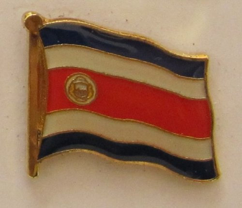 Costa Rica Pin Anstecker Flagge Fahne Nationalflagge Flaggenpin Badge Button Flaggen Clip Anstecknadel
