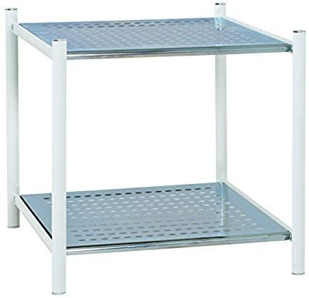 HAKU Möbel 45348 Badregal, 35 x 40 x 41 cm, weiß/Chrom